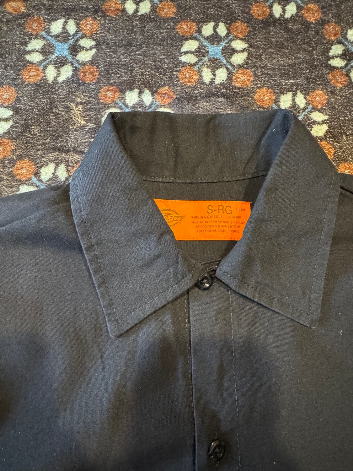 디키즈 워크셔츠 블랙 상품이미지2