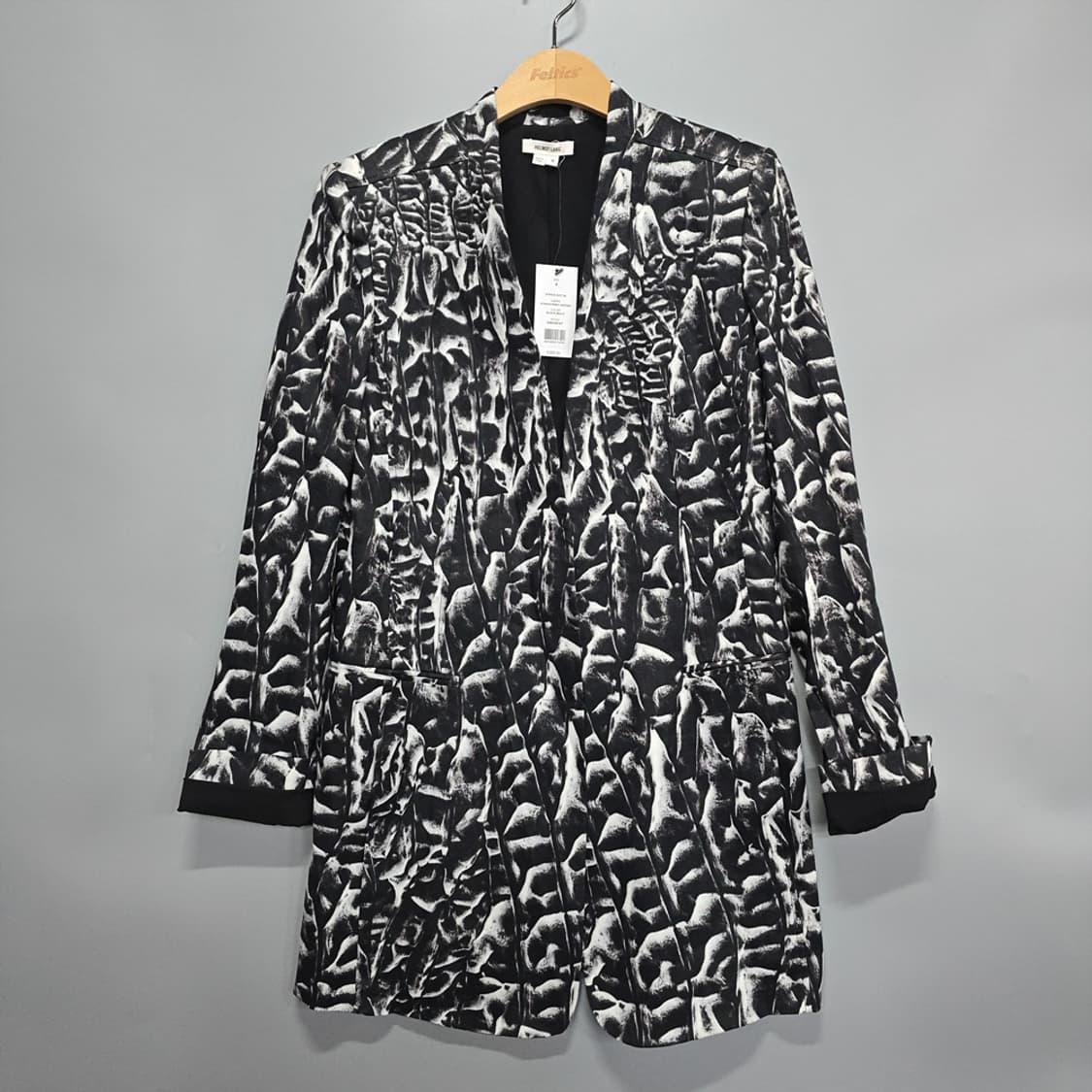 새제품)헬무트랑(Helmut Lang) 린넨 블렌드 패턴 롱자켓 4 상품이미지2