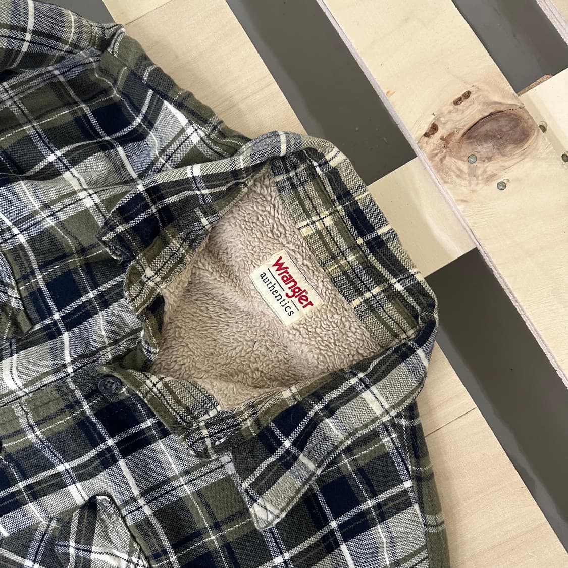 랭글러 플리스 체크 셔츠 자켓 상품이미지2