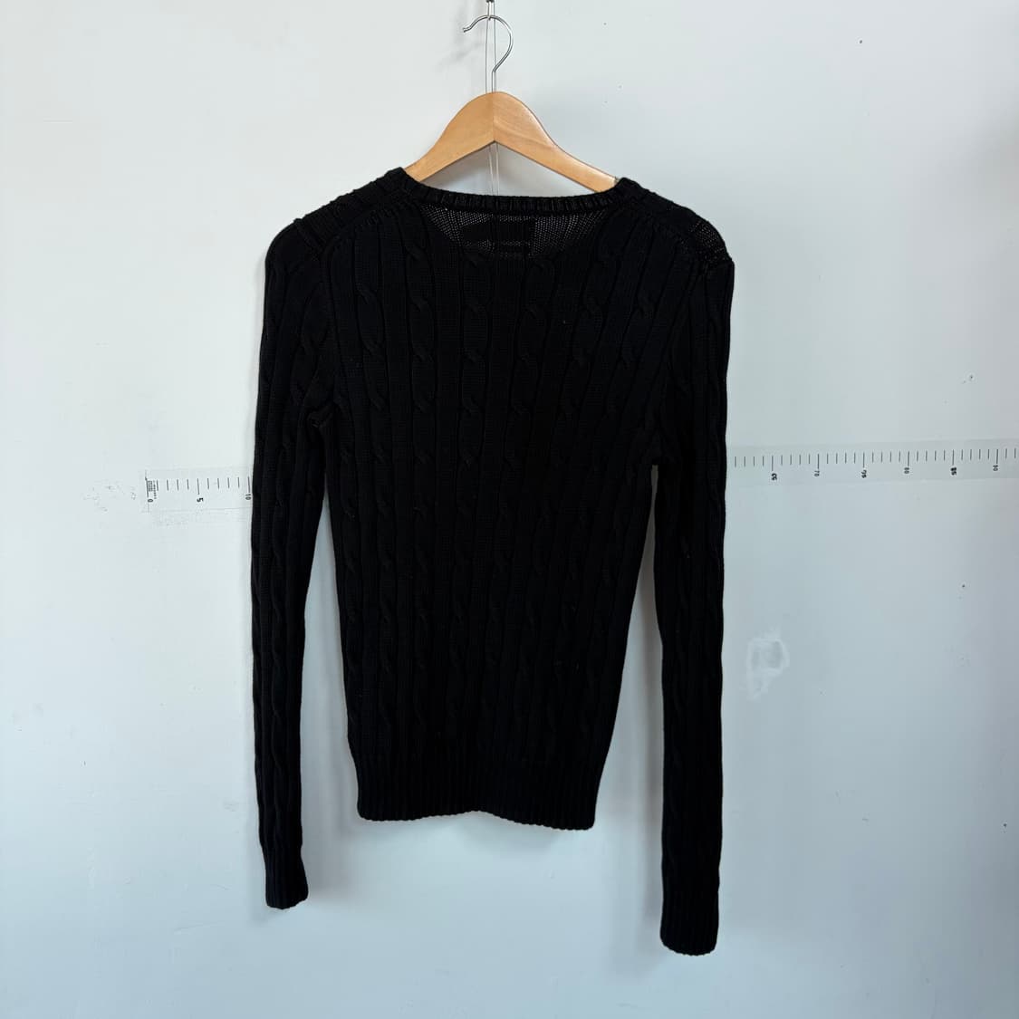 폴로 랄프로렌 블랙 케이블 니트 긴팔 상품이미지3