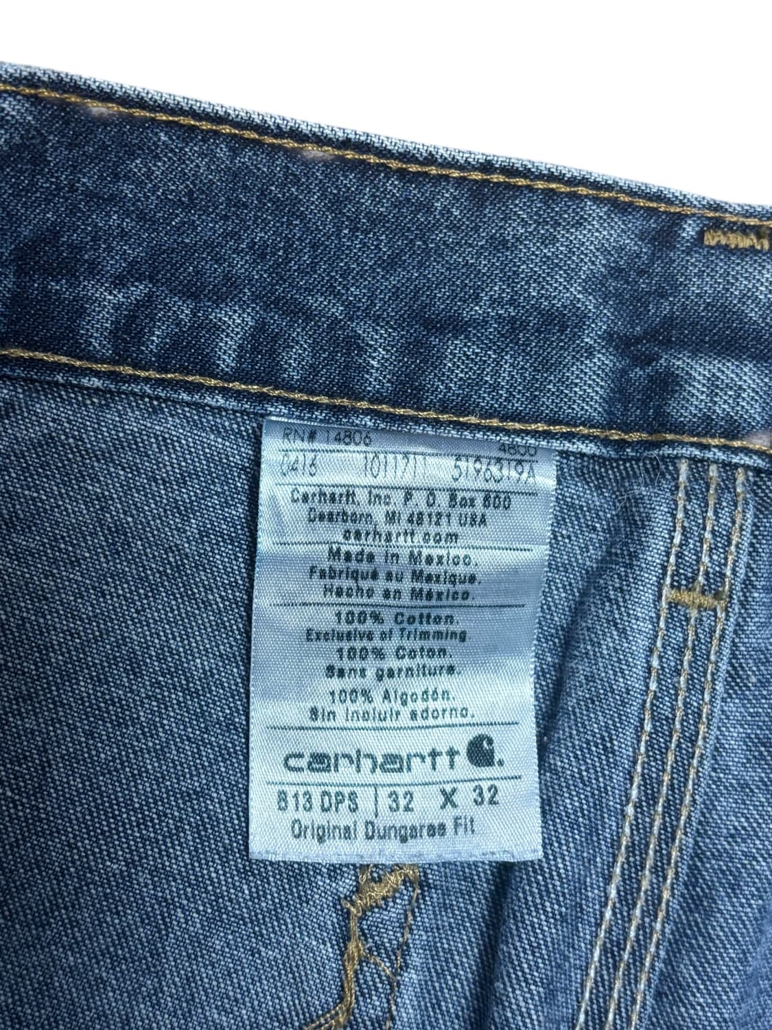 칼하트 b13 빈티지 카펜터 데님 팬츠 상품이미지7