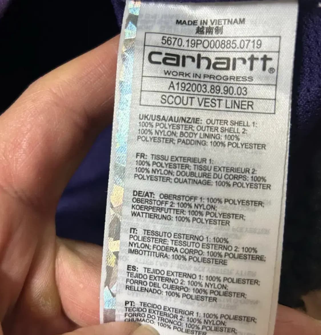 칼하트 쉐르파 플리스 조끼 105 xl 상품이미지3