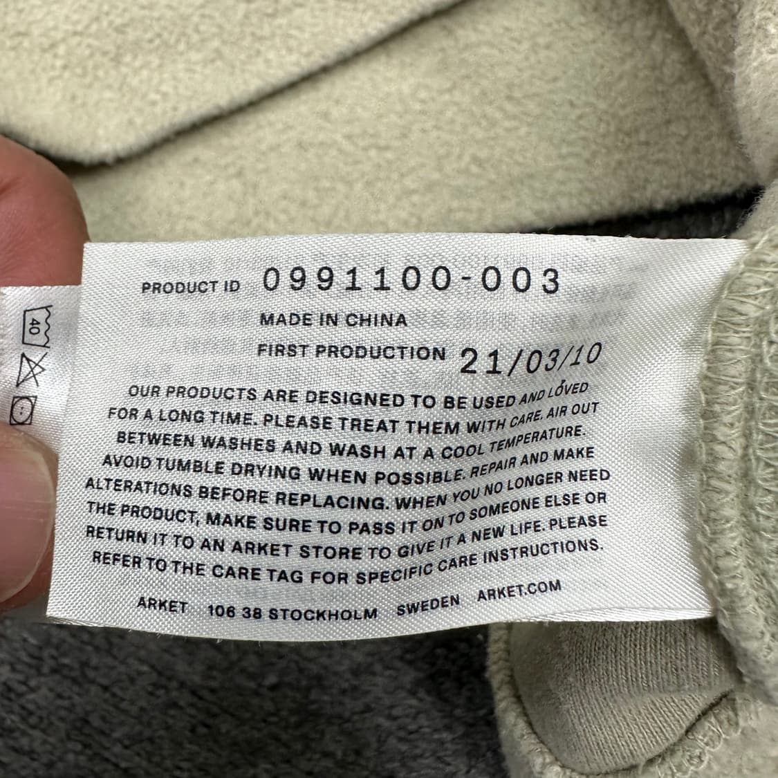 아르켓 플리스 맨투맨 상품이미지4