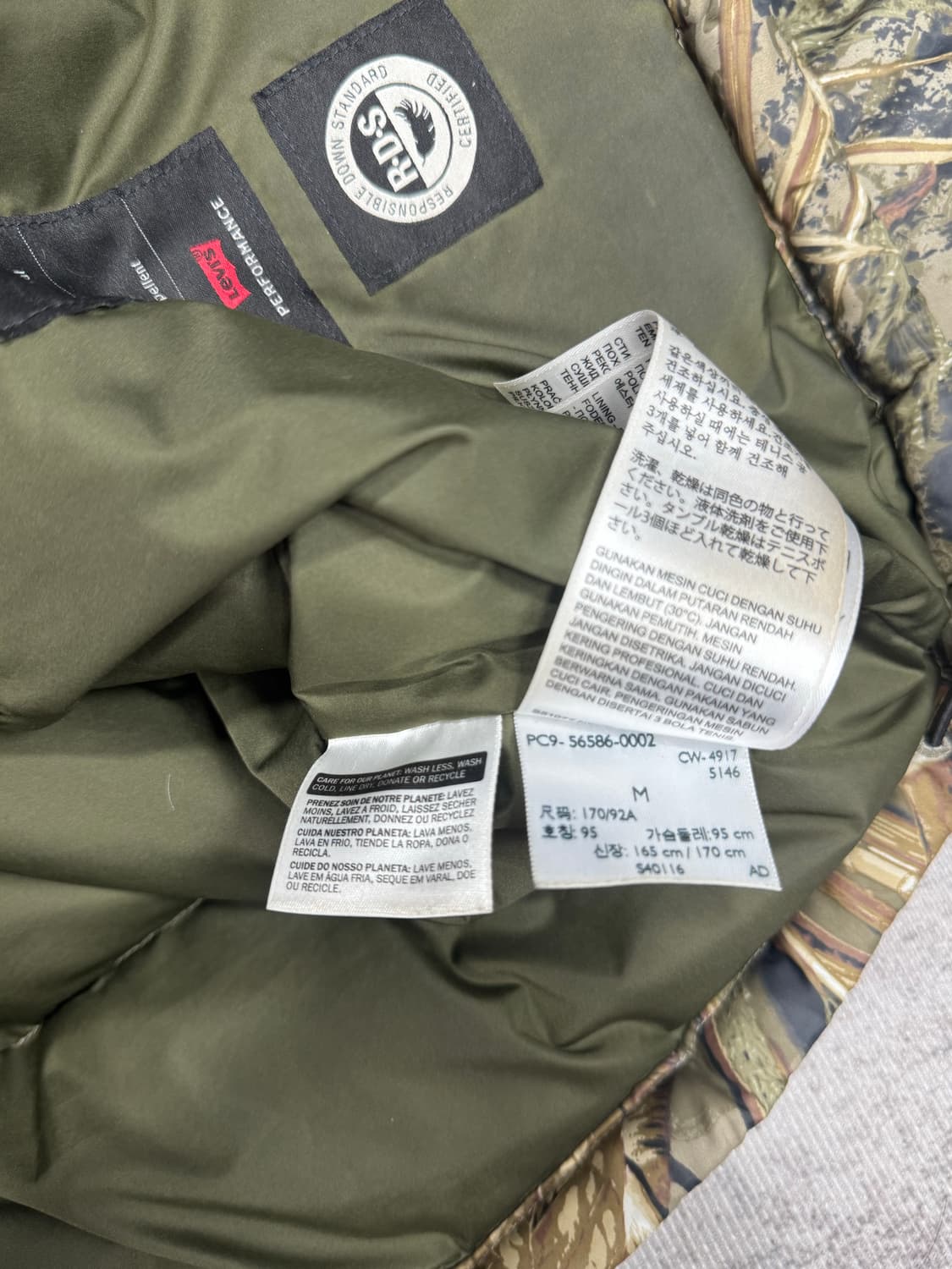 Levi's 리얼트리 덕다운패딩 상품이미지8