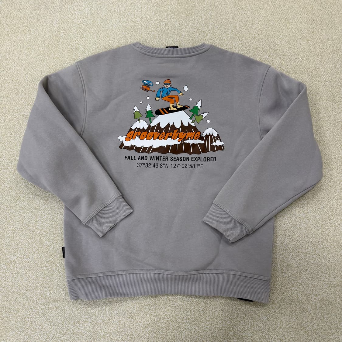 L 그루브라임 맨투맨 0128T1 상품이미지2