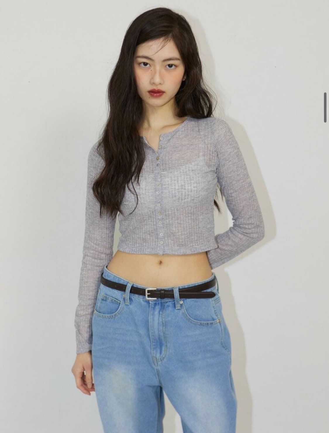 미치코런던 시어 크로셰 가디건 / 크롭 가디건 상품이미지1