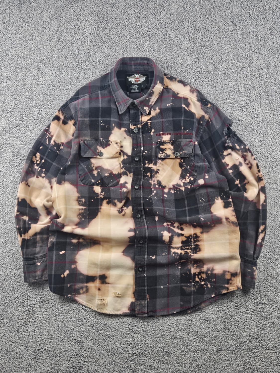 할리데이비슨 다잉 워시드 커스텀 플란넬 셔츠 ( L ) / 10585 상품이미지1