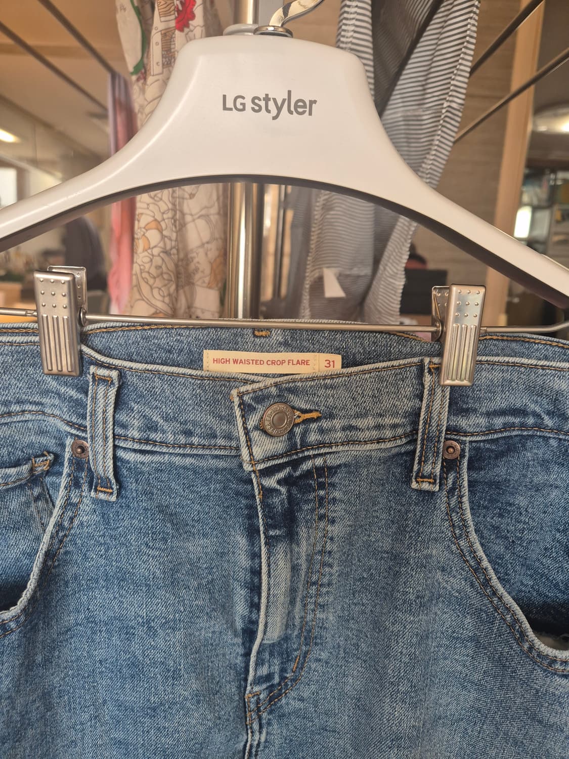 리바이스 부츠컷 하이웨이스트 플레어진 31x29 상품이미지3