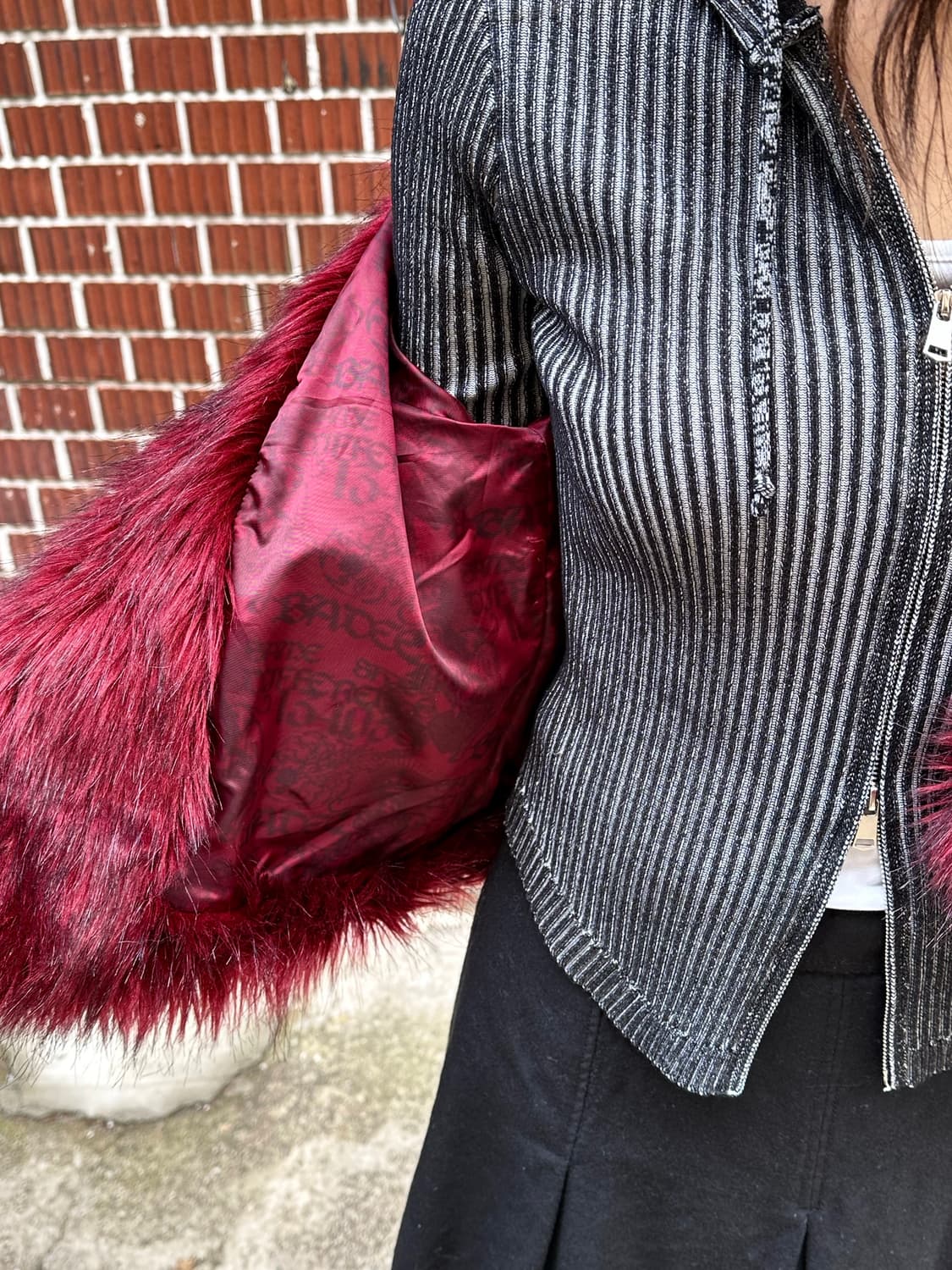 배디 퍼자켓 투웨이 후드집업 코치 스커트 코디세트 상품이미지7