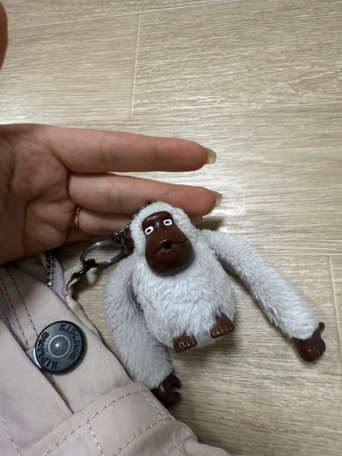 빈티지 키플링 연핑크 백팩  상품이미지3