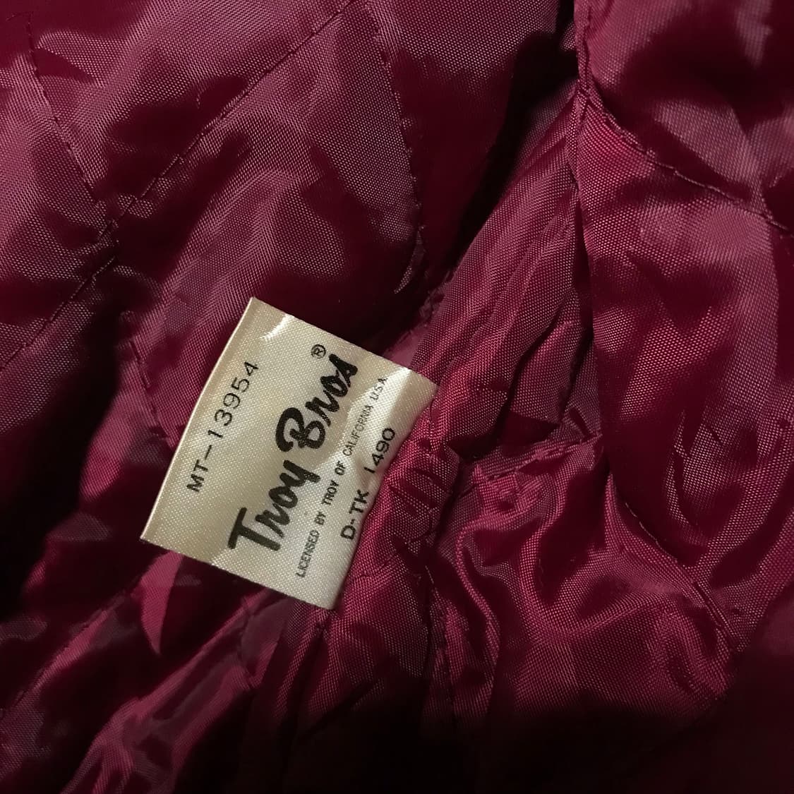 재팬 90s 초반 미국산 트로이 브로스 봄버 바시티 네이비 울 자켓 상품이미지6