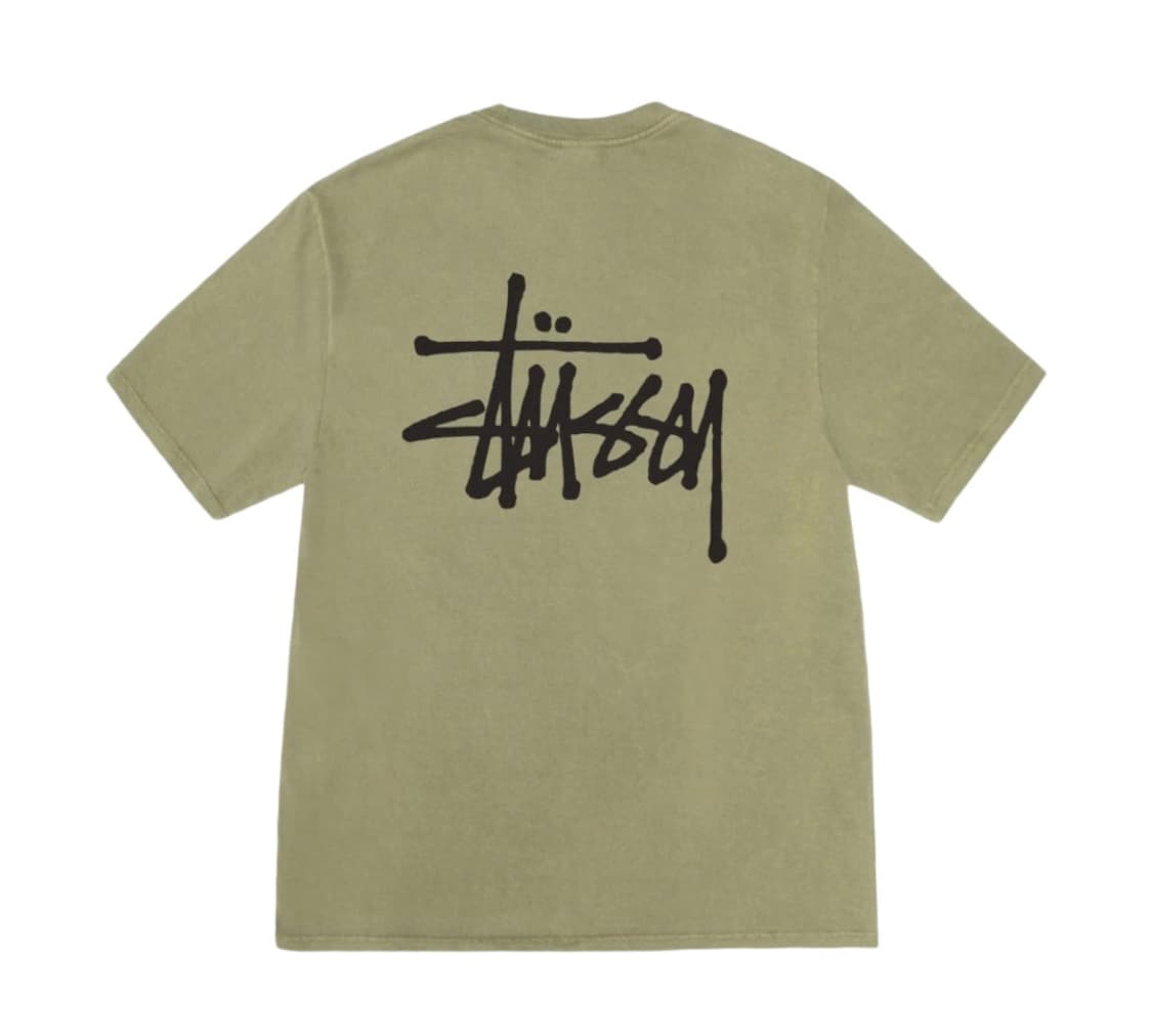 스투시 피그먼트 티셔츠 올리브 상품이미지1