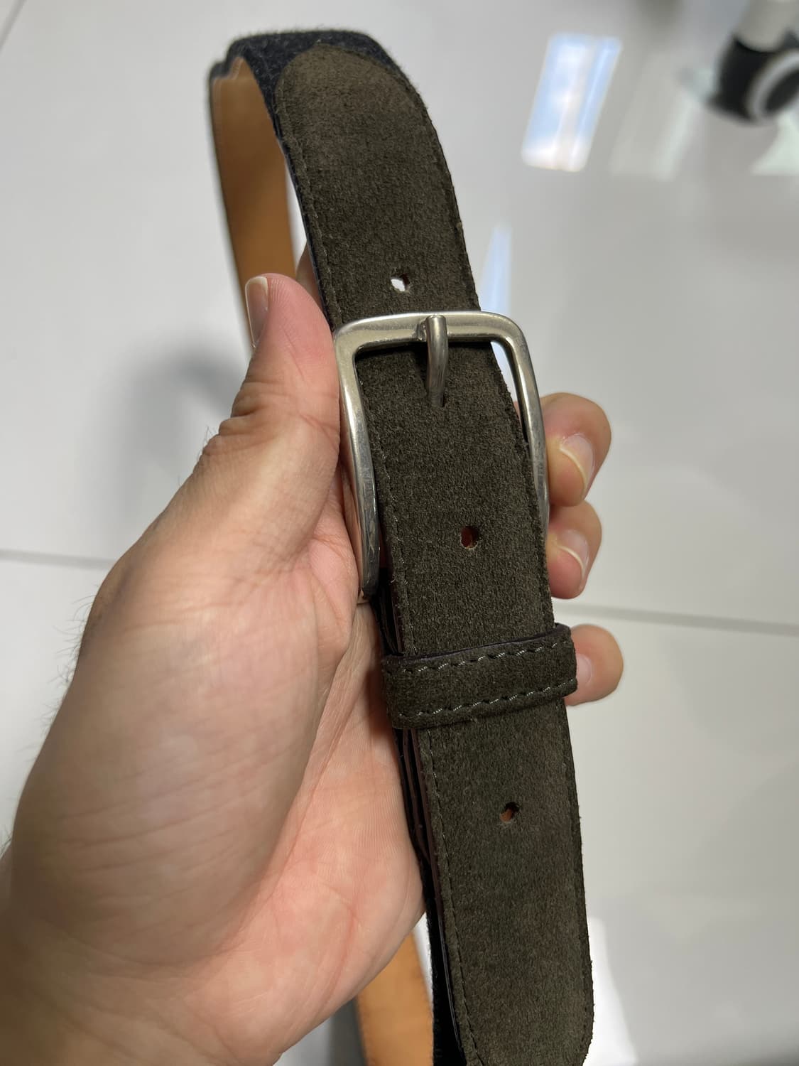 Saddler's 새들러스 스웨이드 벨트 95 상품이미지3