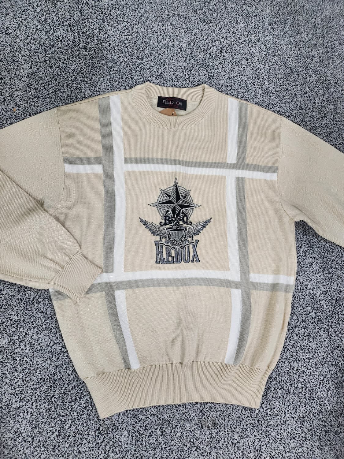 //레드옥스(RED OX) 빈티지 그래픽 니트 L 상품이미지2