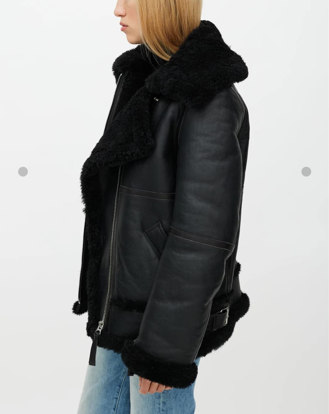 [정품] 아크네 스튜디오 검정색 무스탕 자켓입니다. 상품이미지10