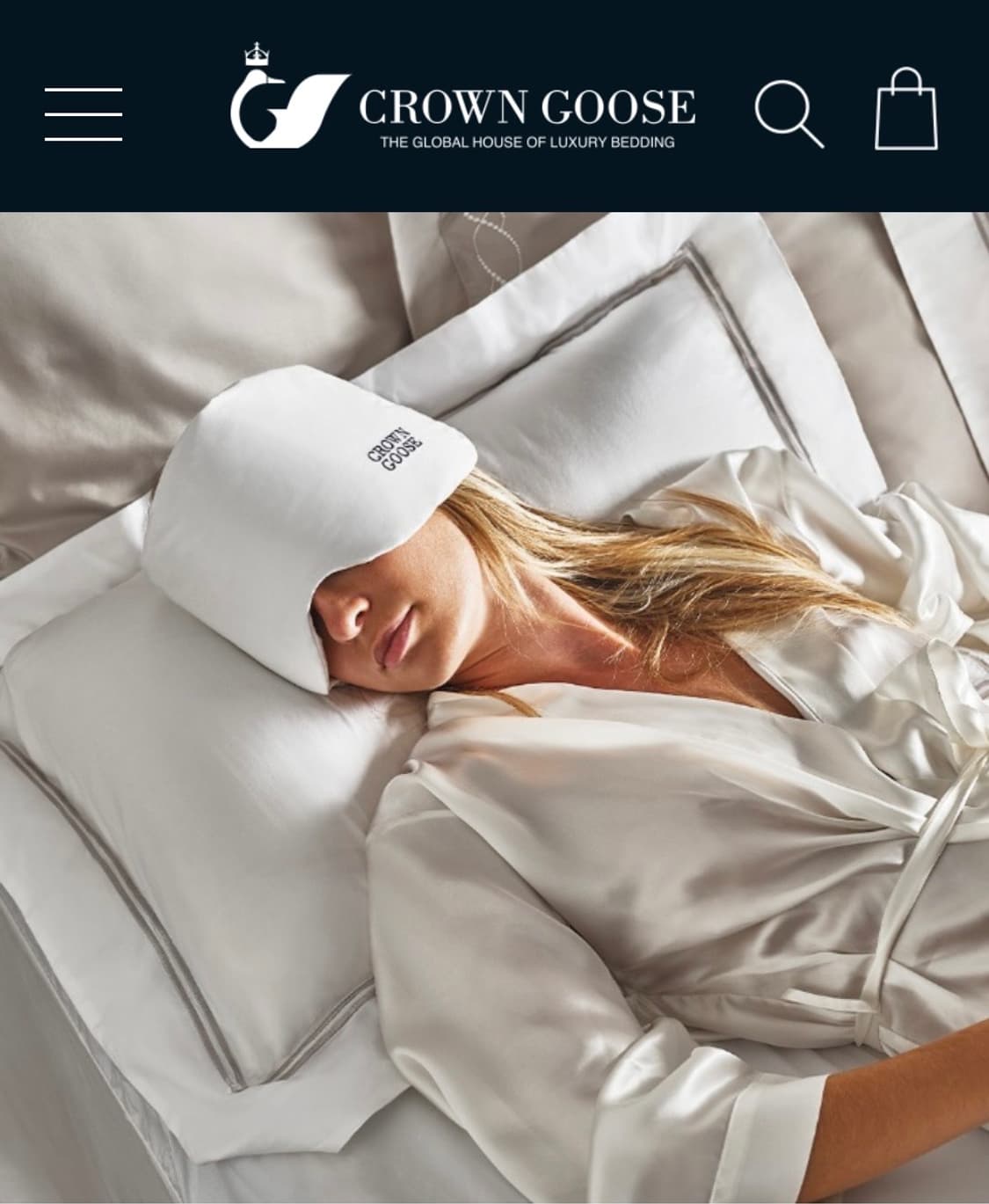 크라운구스 슬립 마스크 판매합니다! 상품이미지1