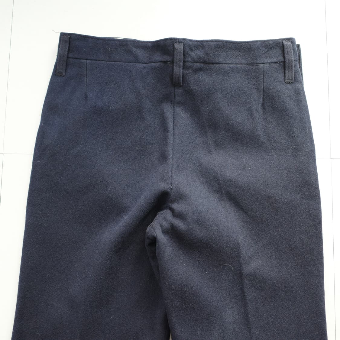 60s 오리지널 프랑스 해군 세일러 울 팬츠 33 프렌치 네이비 상품이미지9