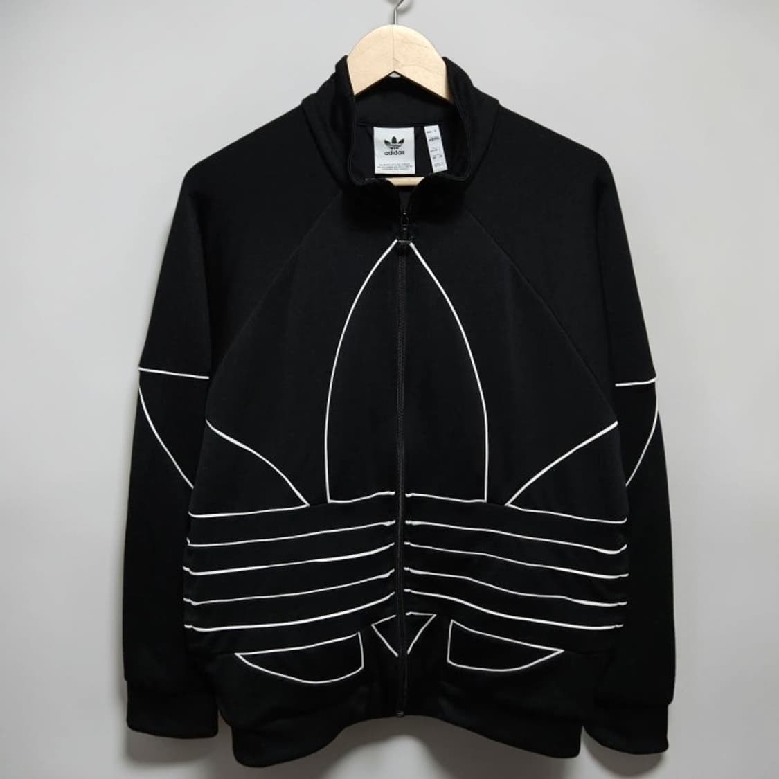 100 Adidas 아디다스 빅 트레포일 트랙 져지자켓 블랙 상품이미지1