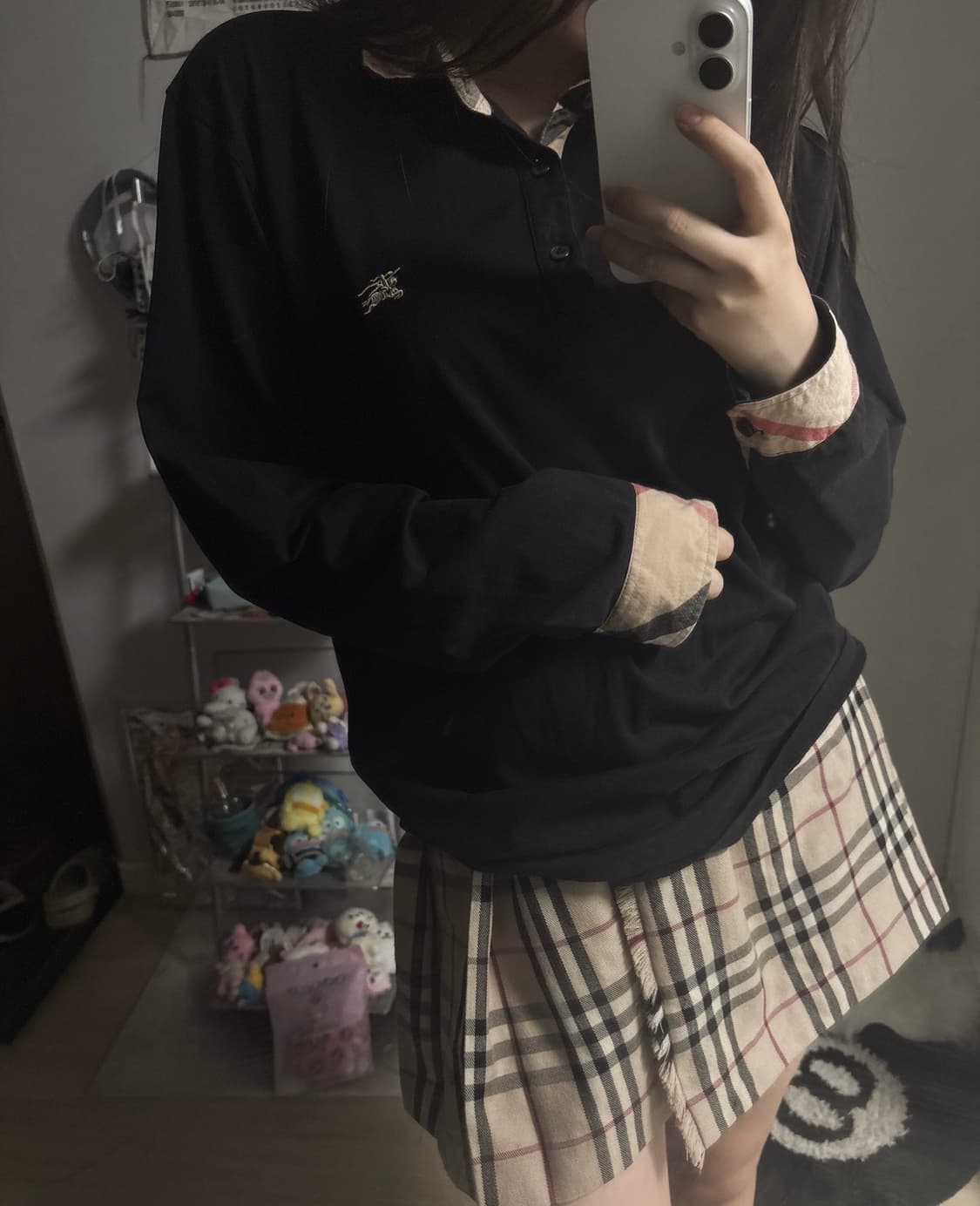 버버리 블랙 노바체크 롱슬리브 상품이미지2