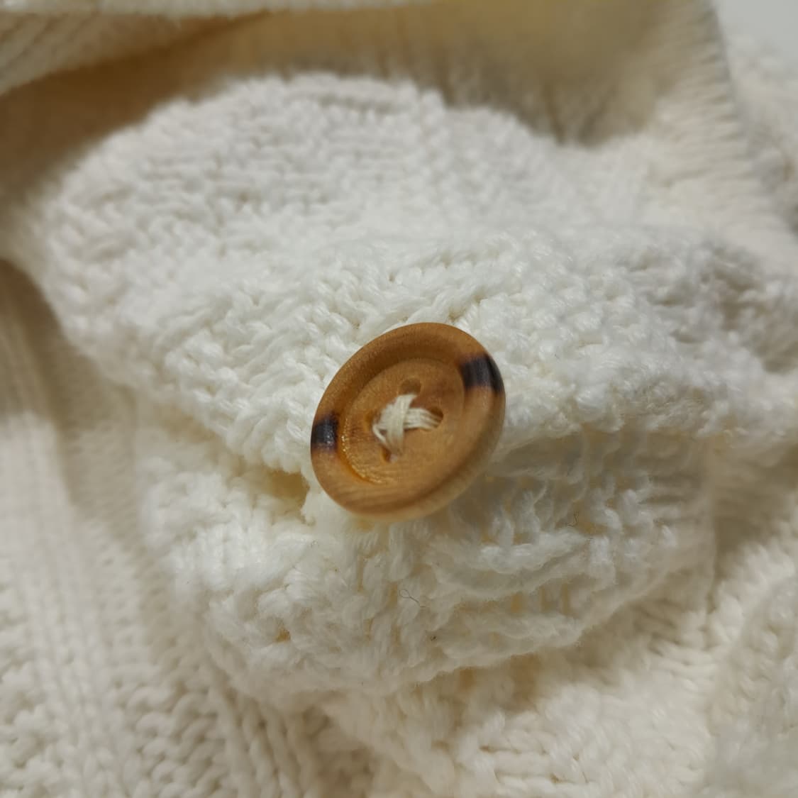 CL016 M USA Made 90s 엘엘빈 헤비 코튼 피셔맨 가디건 상품이미지5