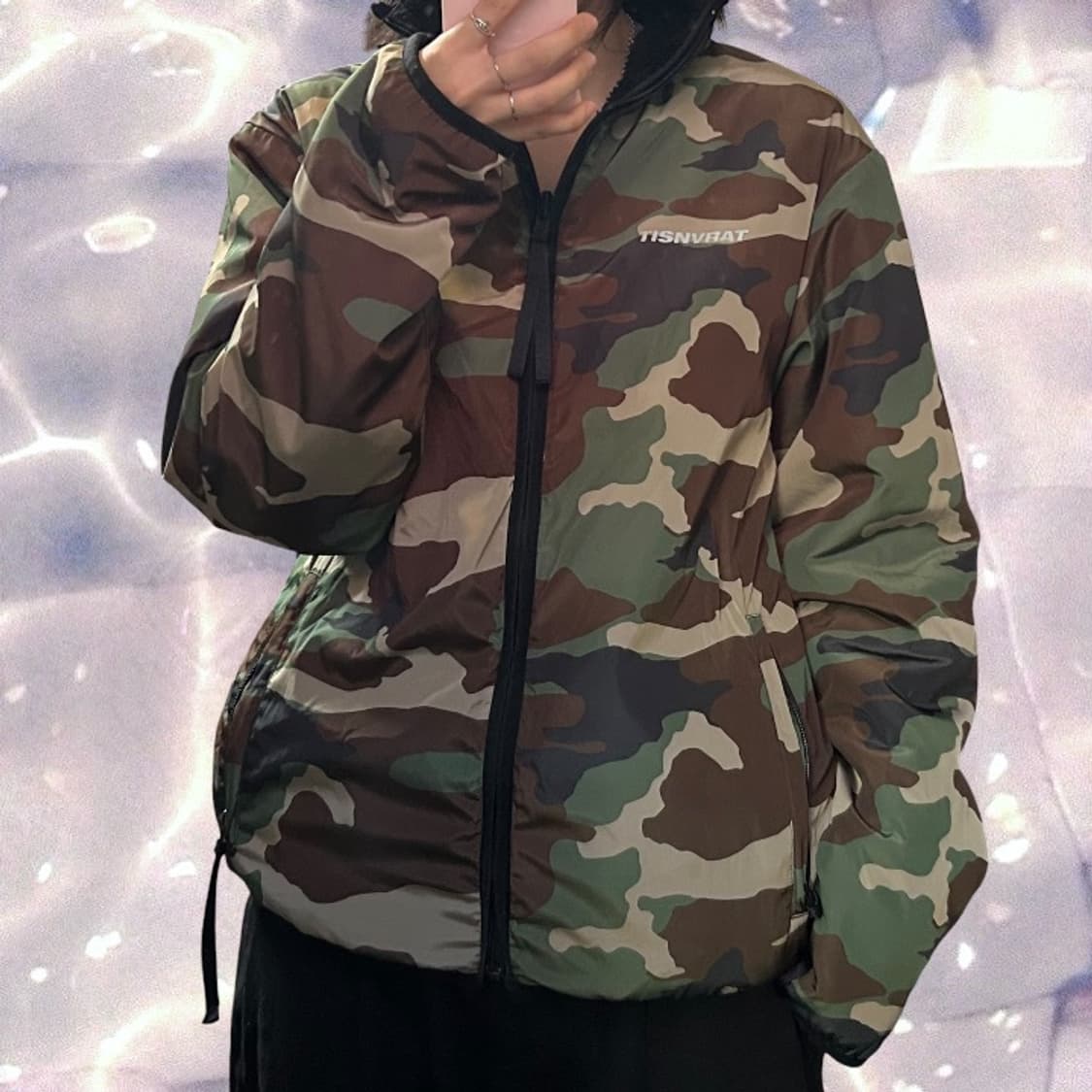 디스이즈네버댓 리버시블 양면 후리스 플리스 블랙 S  상품이미지1