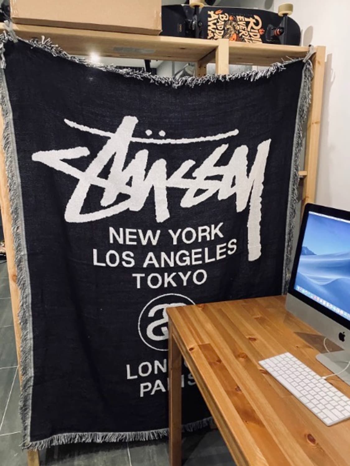 스투시 월드투어 블랭킷 담요 상품이미지1