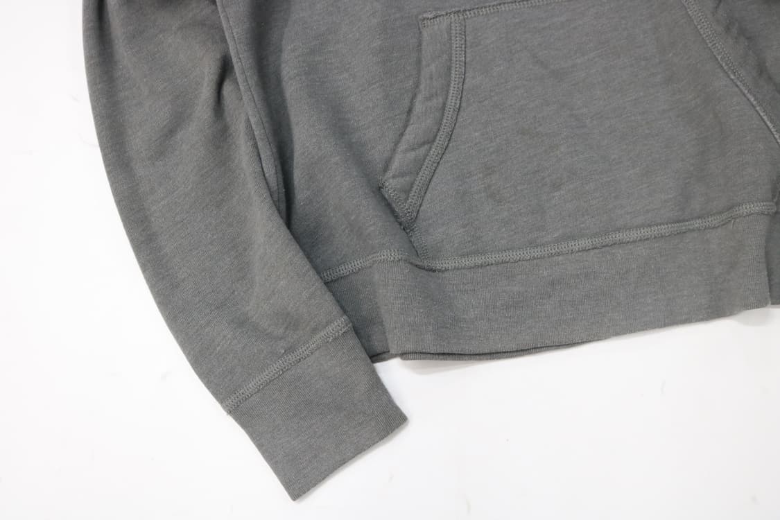 아베크롬비 빈티지 아치 로고 차콜 그레이 후드 티셔츠 (M) 상품이미지5