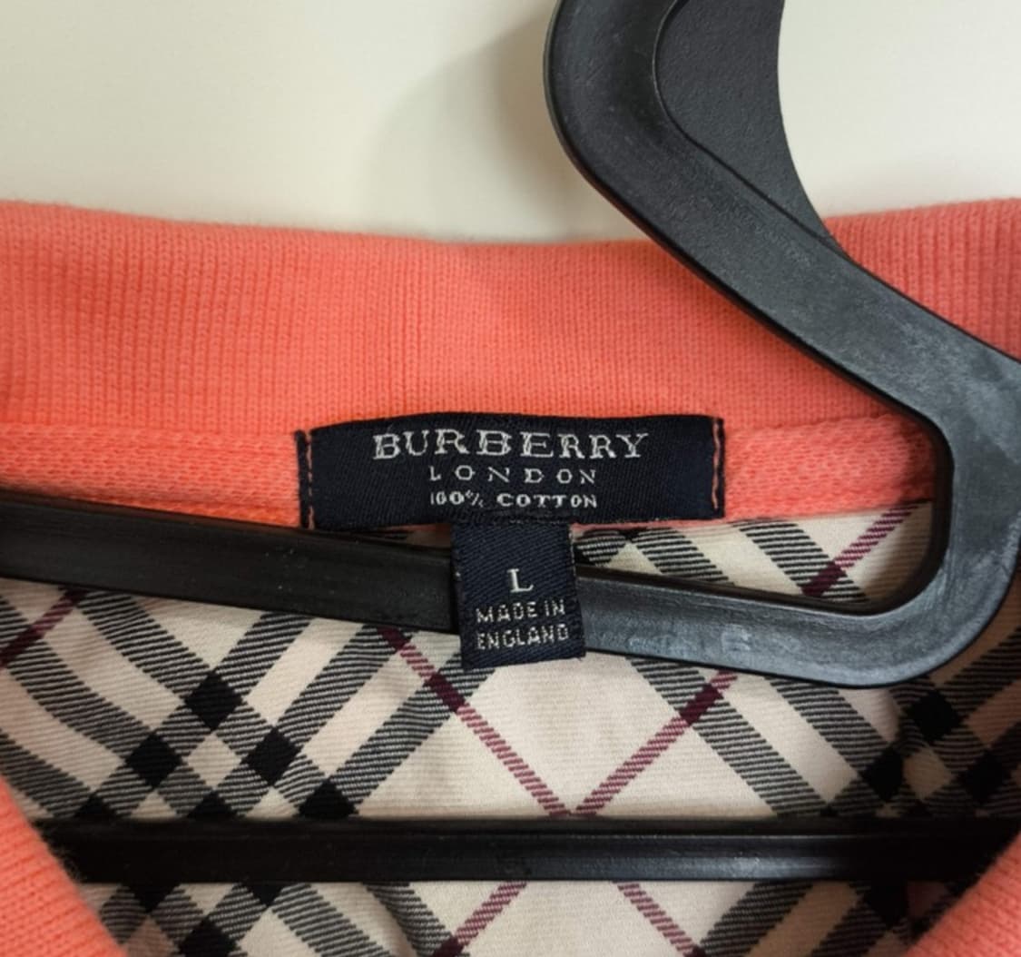 L 버버리 코튼 카라넥 슬리브리스 민소매 티셔츠 상품이미지2