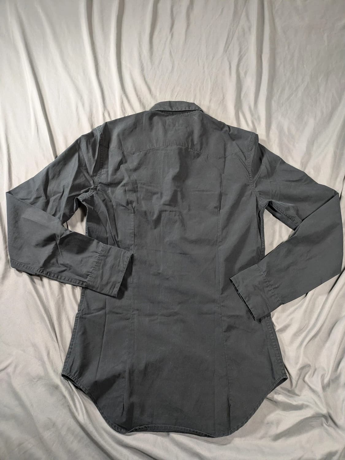 RRL 더블알엘 트윌 웨스턴 셔츠 그레이 상품이미지2