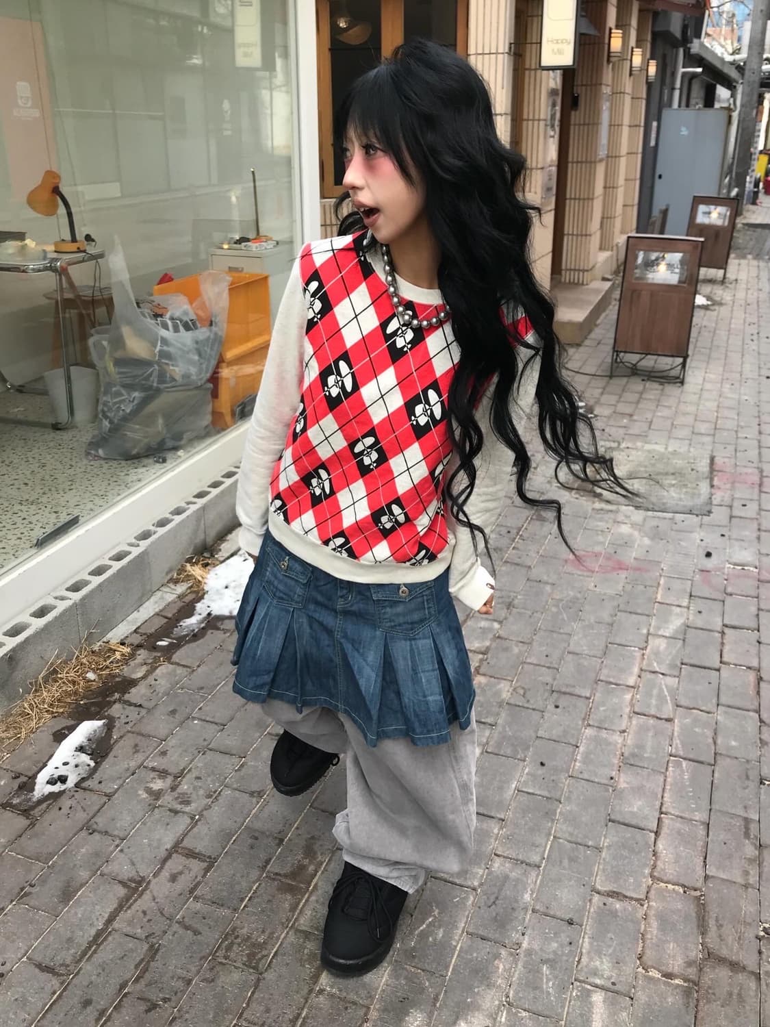 Bape Argyle pattern Sweatshirts 상품이미지1