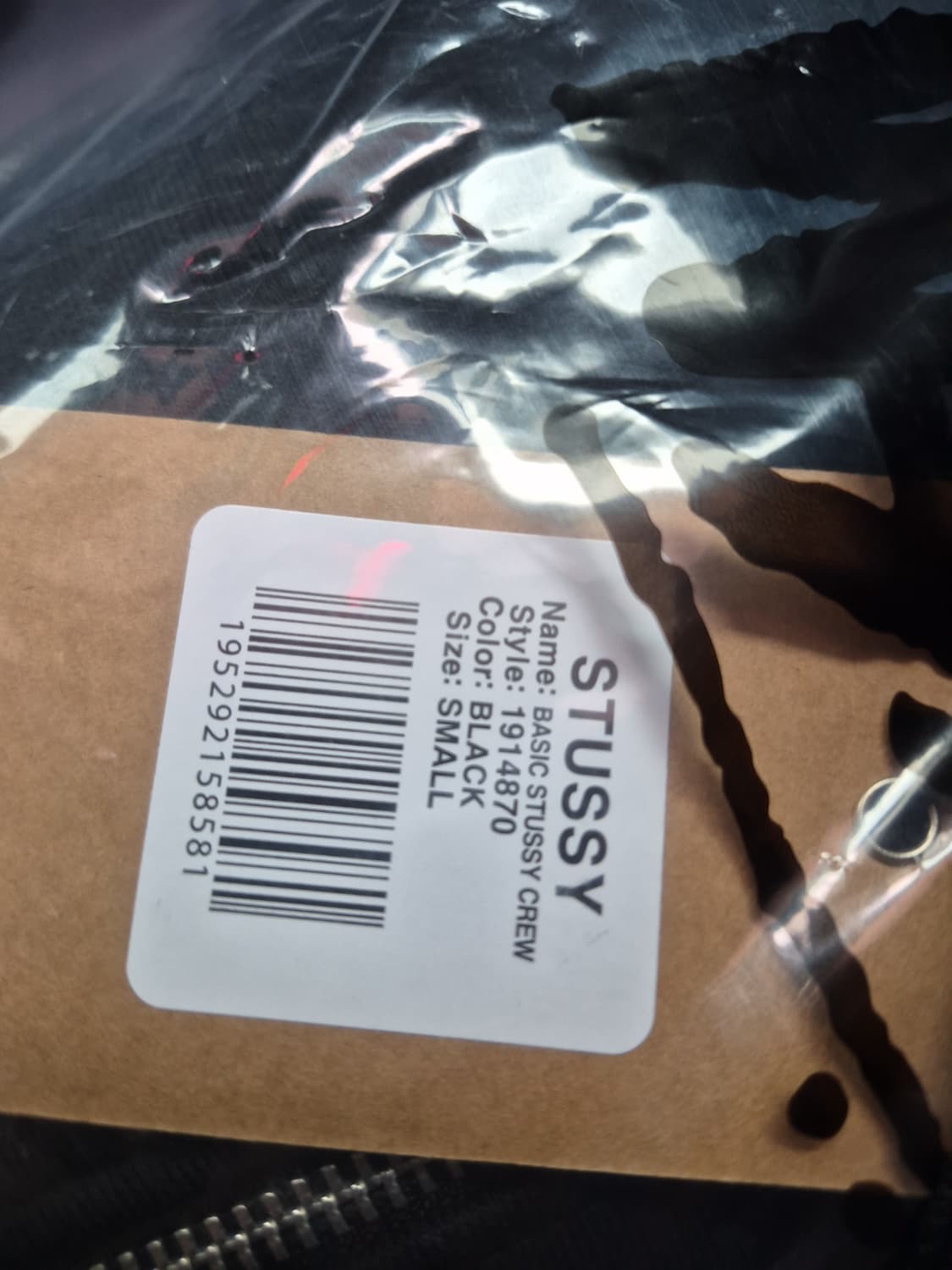 스투시 기모 후드집업 블랙 S 상품이미지5