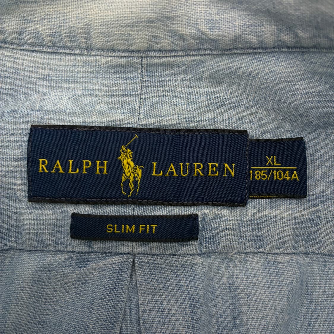 Polo   폴로 랄프로렌 자수 코튼 슬림핏 샴브레이 셔츠 상품이미지4