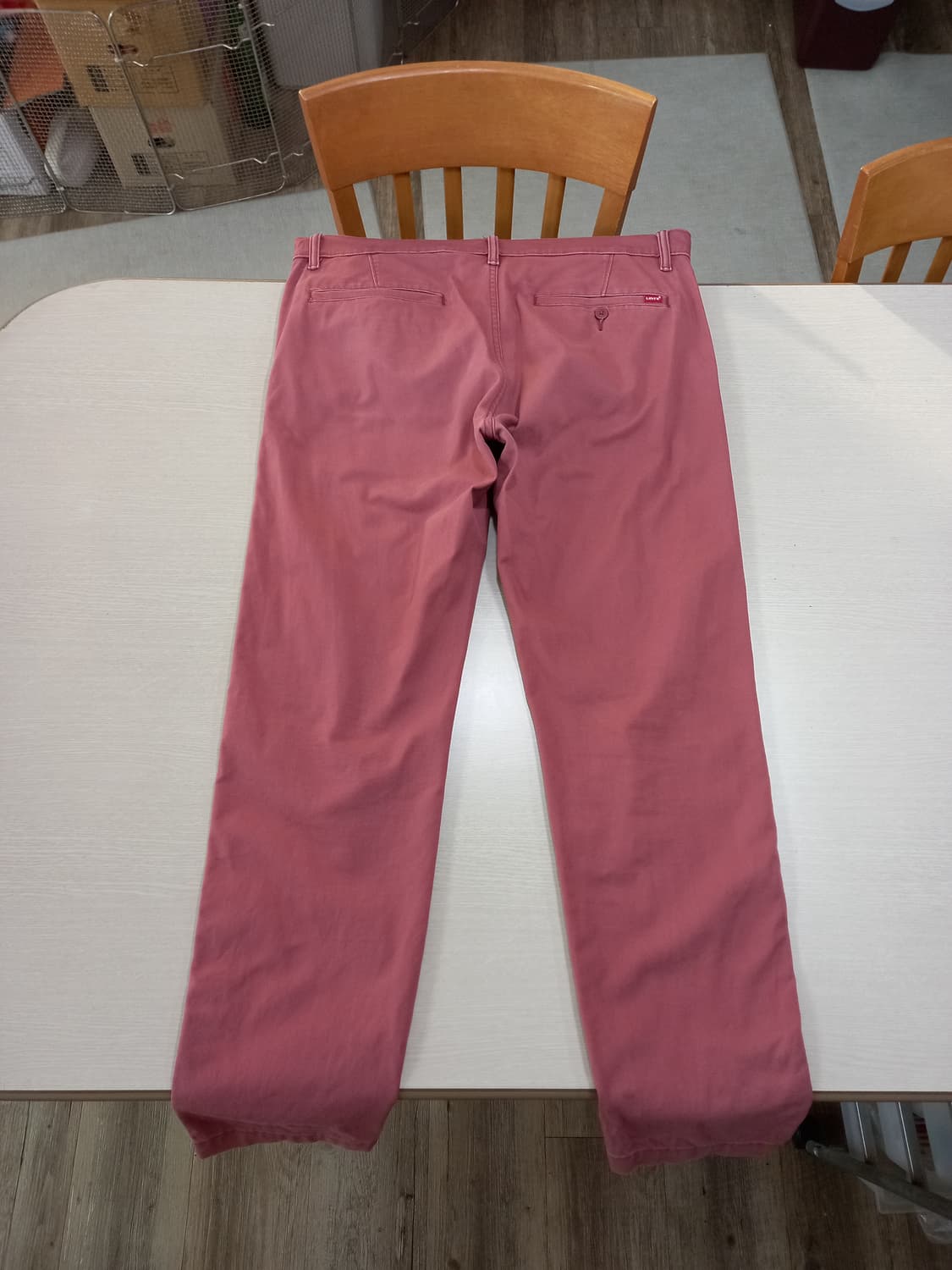 38 리바이스 스판 슬림일자 치노 챠콜핑크 38-150 상품이미지2