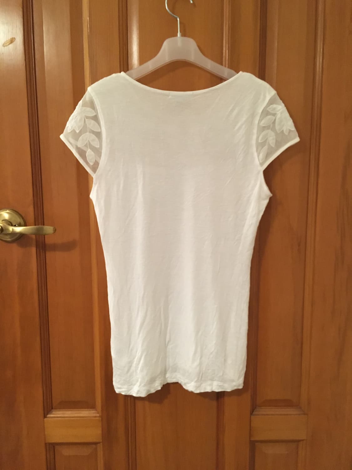 h&m soft leaf mesh cap sleeve 상품이미지2