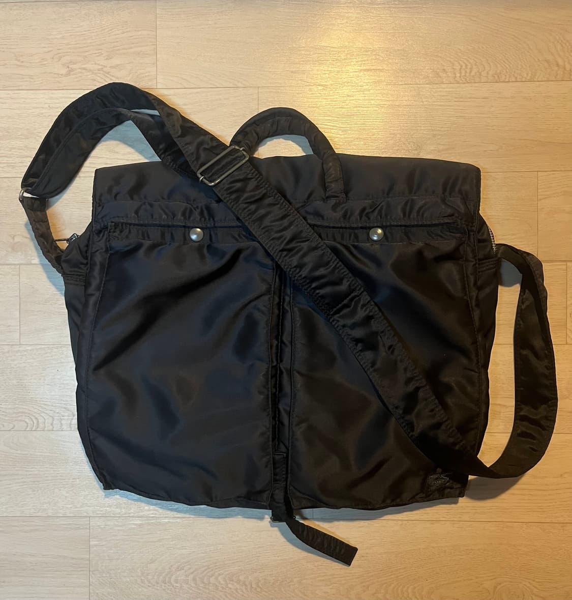 요시다 포터 탱커 2-포켓 플랩 대형 숄더백 (희귀 단종 모델) 상품이미지1