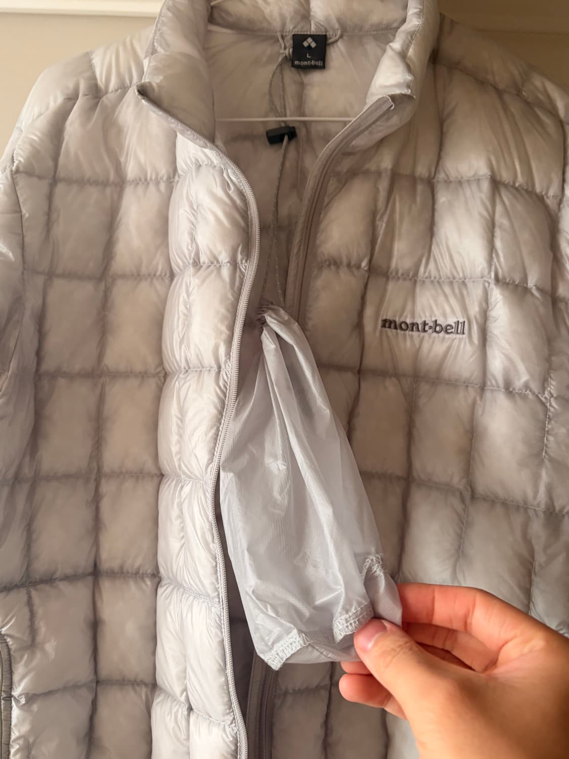 Montbell 몽벨 플라즈마 1000 L 라이트 그레이 판매합니다! 상품이미지6