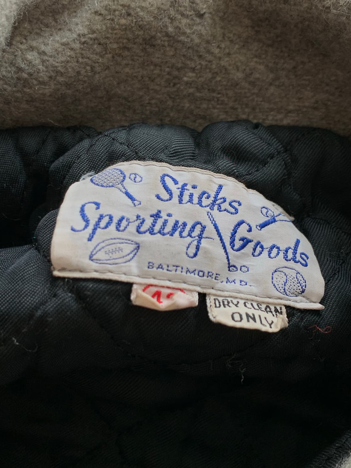 50s 스틱 스포팅 굿즈 울 스포츠 자켓 상품이미지4