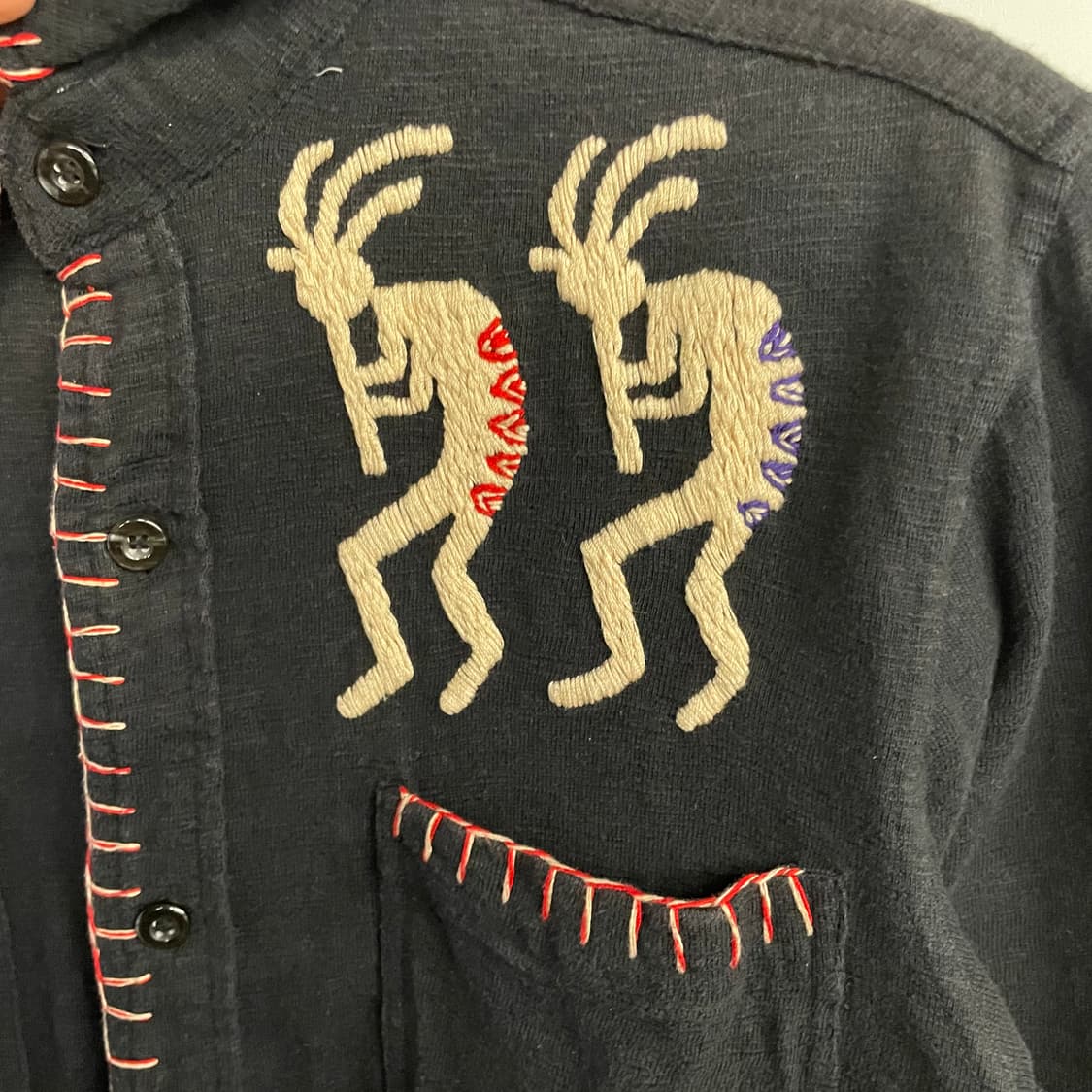 인디언 모터사이클 자수 셔츠 상품이미지6