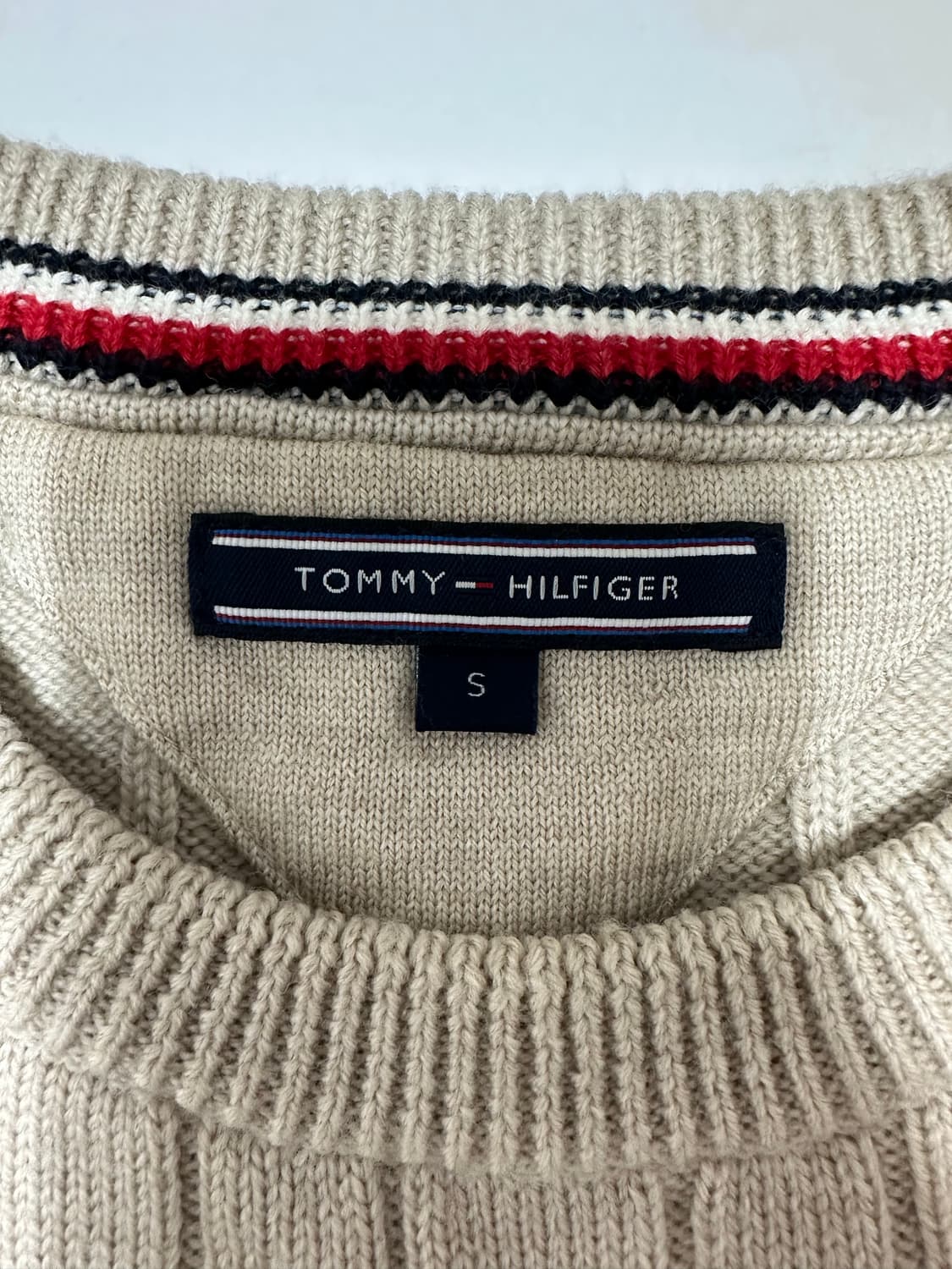 타미힐피거 베이지 케이블 니트 상품이미지5