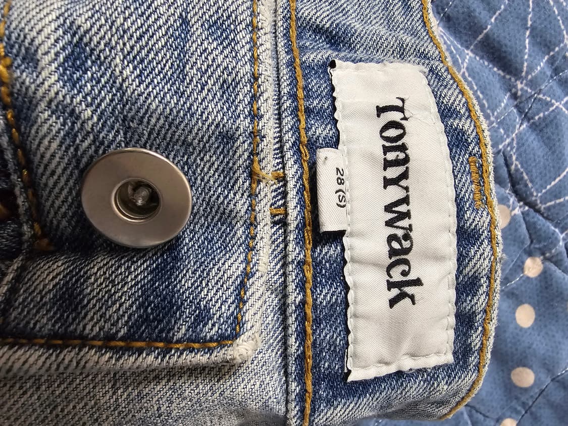 토니웩 와이드 연청 데님 28 상품이미지6