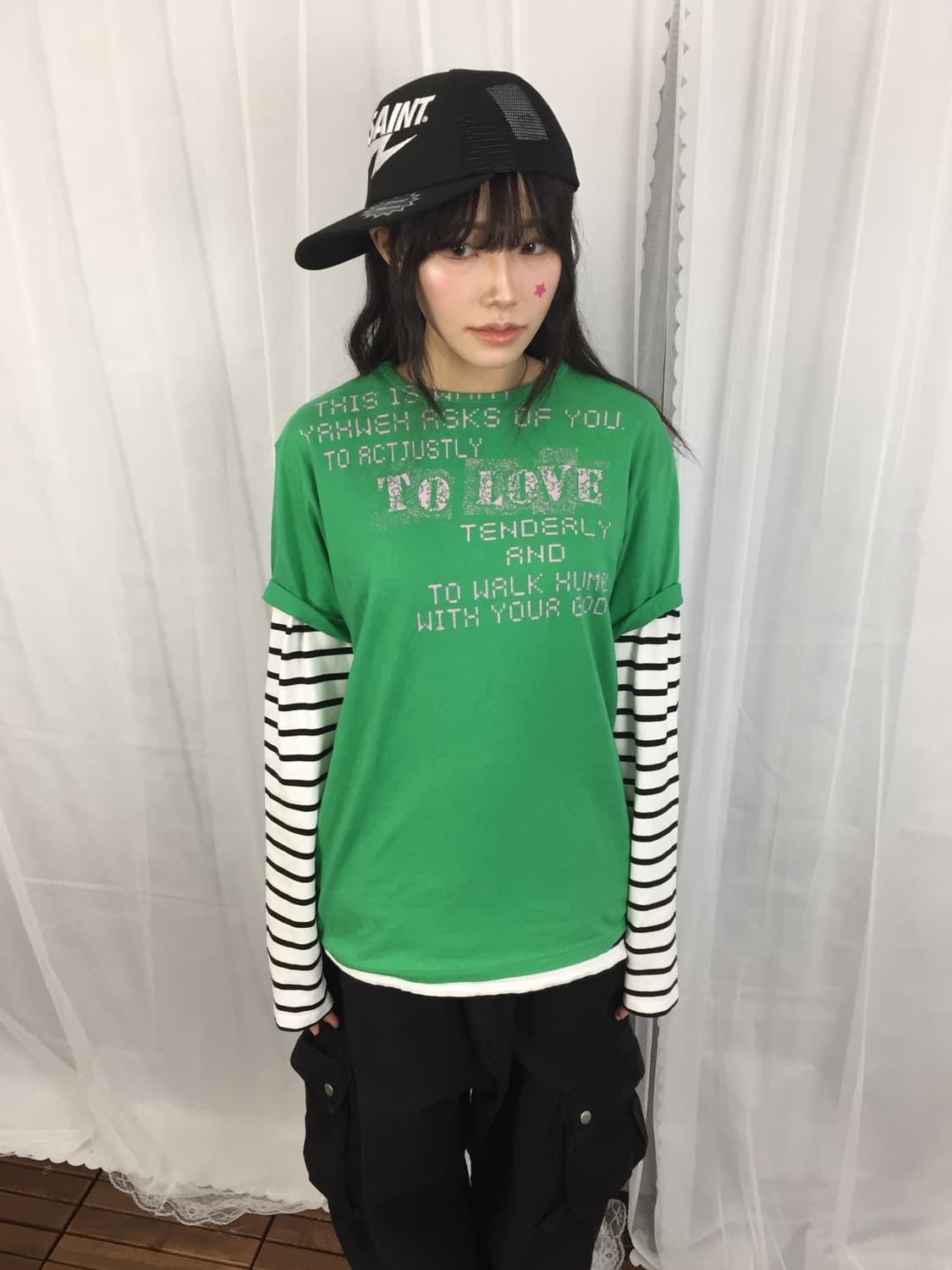 Melrose Green Graphic T-Shirt 상품이미지2