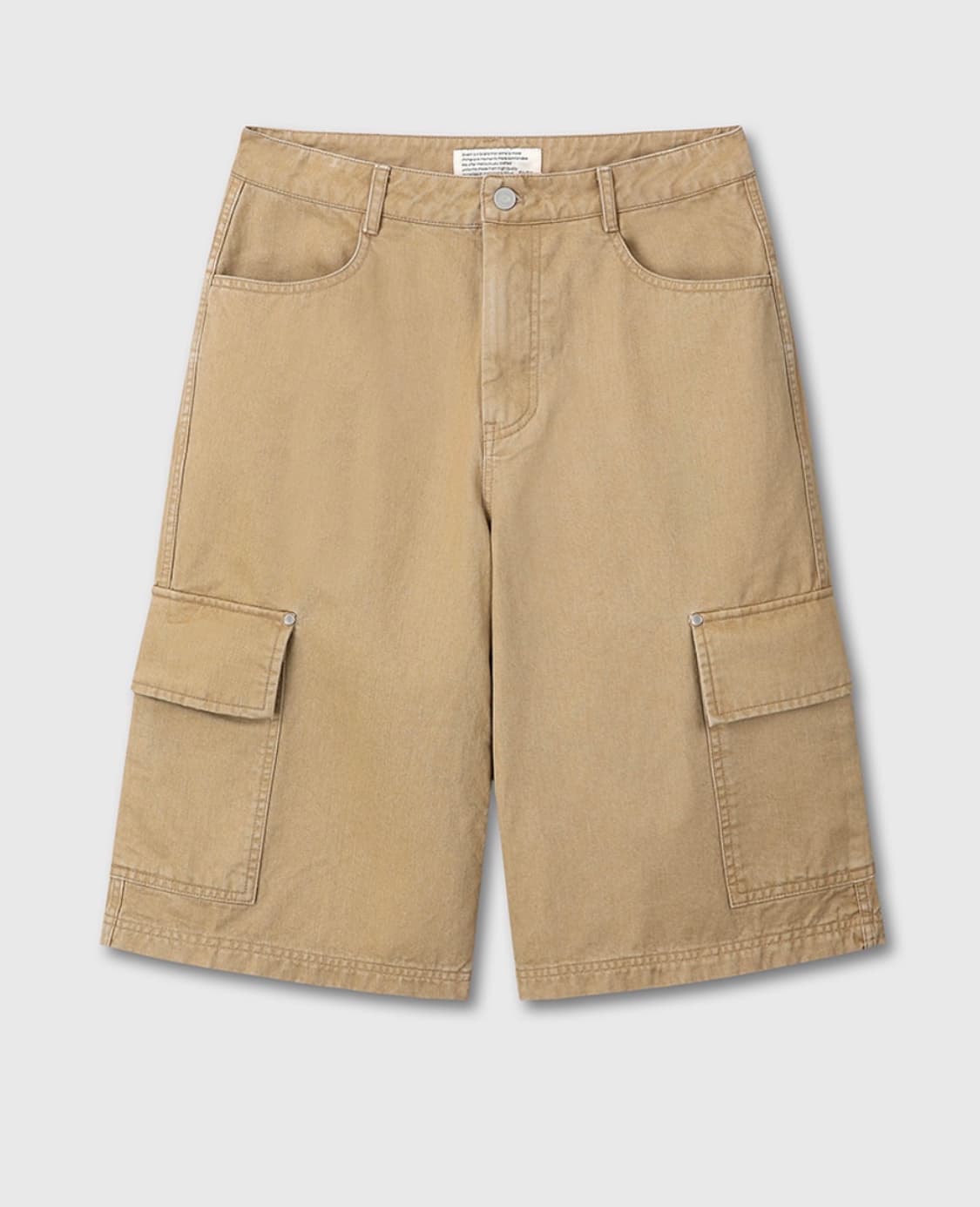 다이브인 점보 카고 버뮤다 팬츠 베이지 상품이미지1