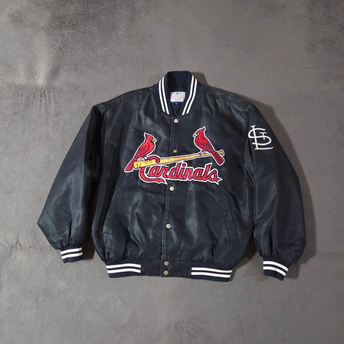 머천다이즈 세인트루이스 카디날 스타디움 바시티 봄버 자켓 XL 상품이미지1