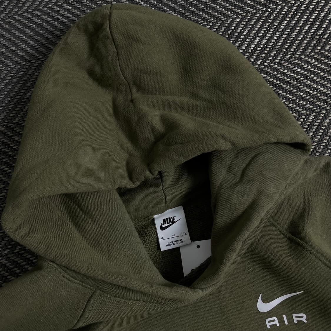 나이키 에어 카키 배색 후드 티셔츠o 3680 상품이미지5