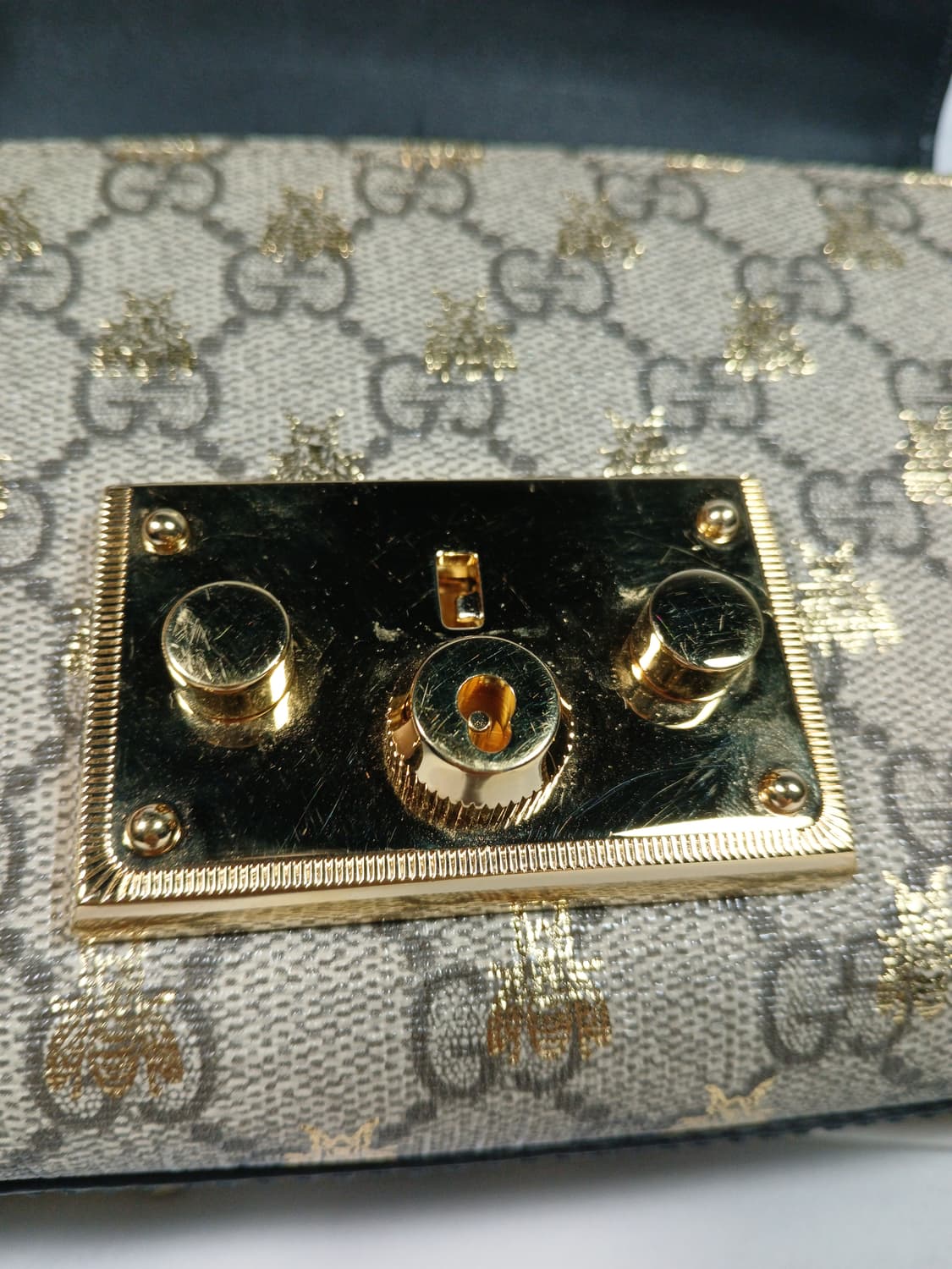 구찌 GG 패들락 수프림 꿀벌 숄더백 스몰 409487 상품이미지8