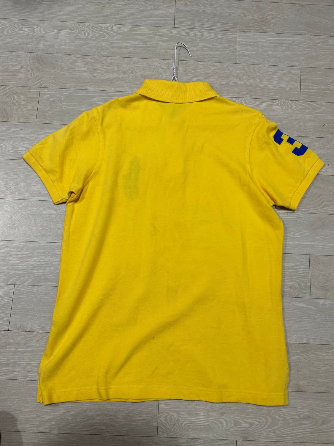 폴로 랄프로렌  머스타드 색상 빅포니 카라 반팔티  상품이미지6