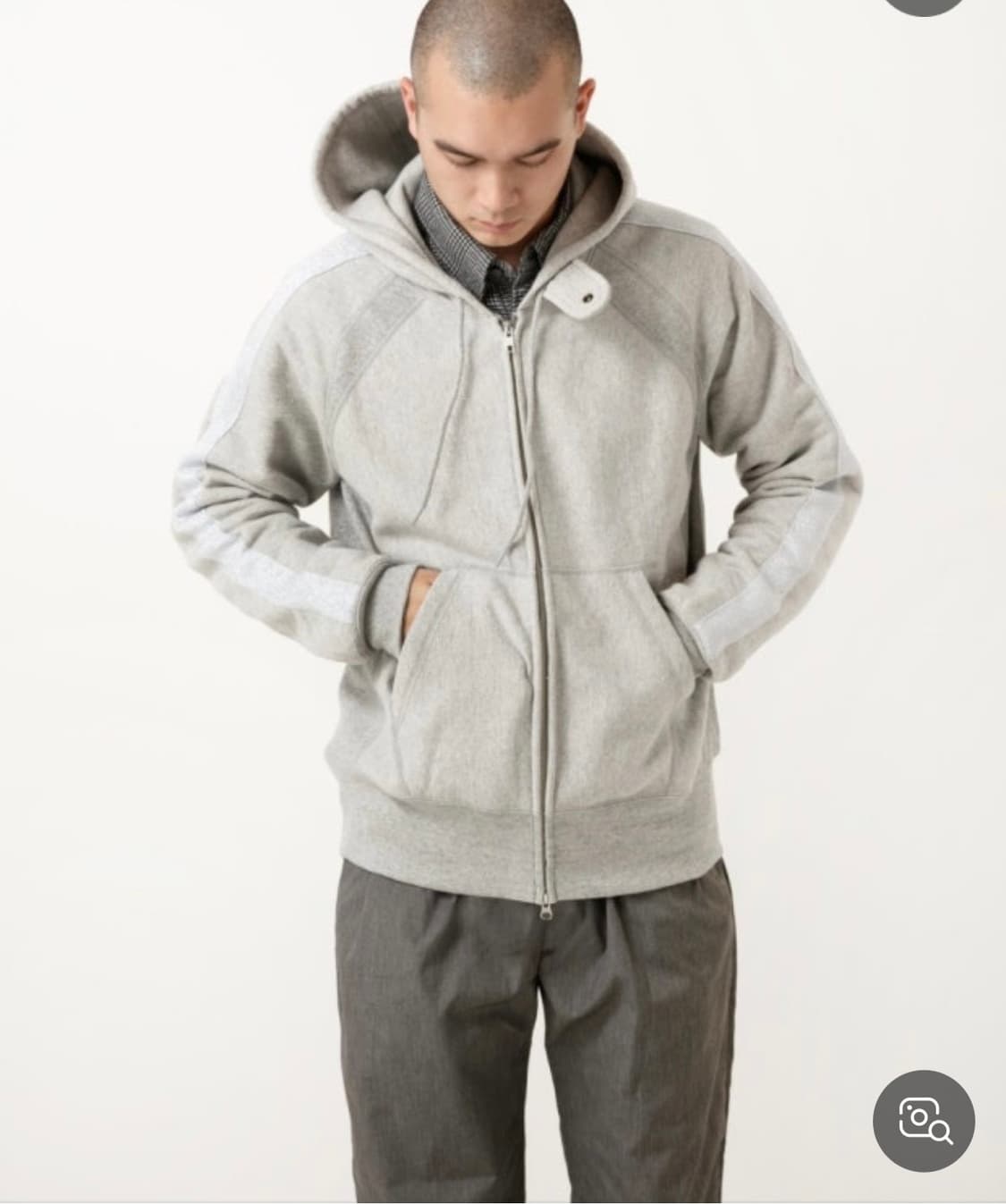 엔지니어드가먼츠 나그랑 후디 집업 그레이 L사이즈 상품이미지5