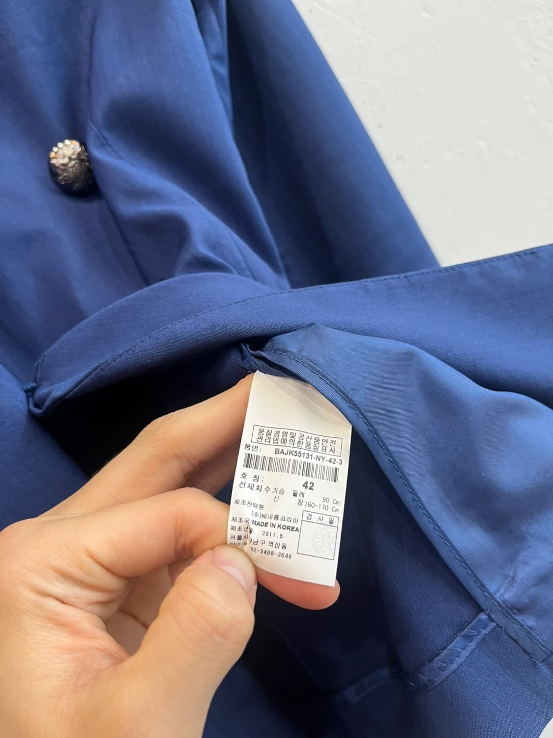 베네통 린넨 블렌드 여성 블레이저 자켓 상품이미지5