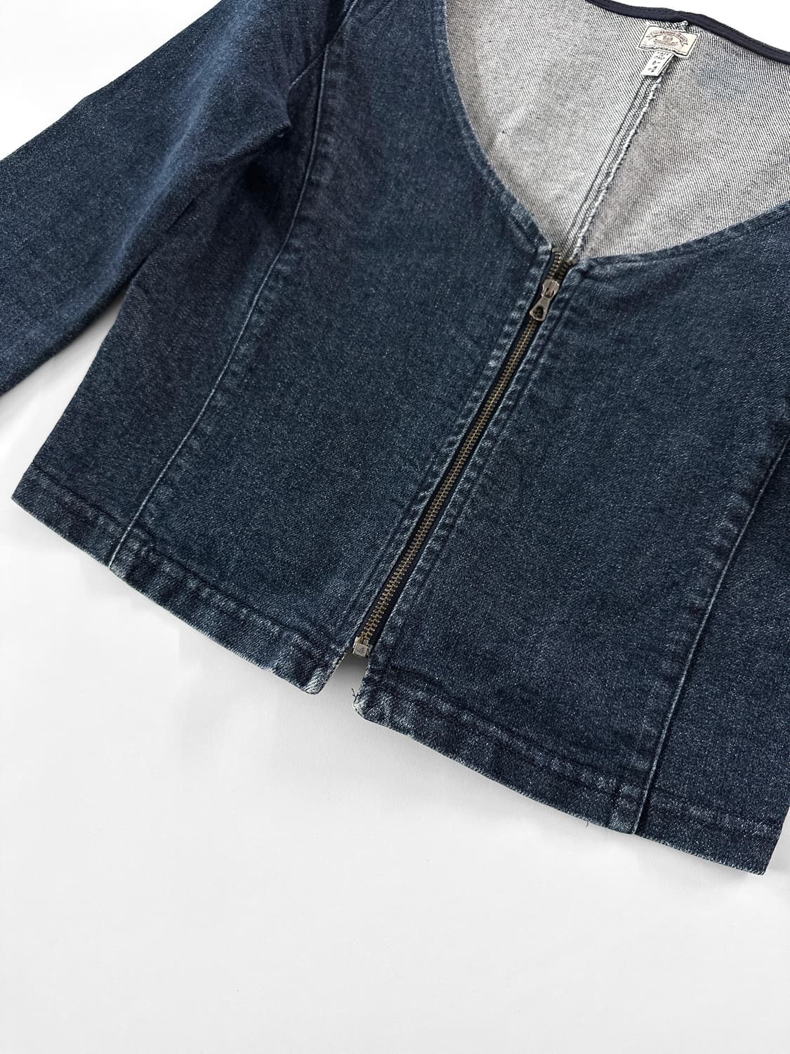 90~00s 빈티지 아르마니 진스 데님 집업 탑 상품이미지5
