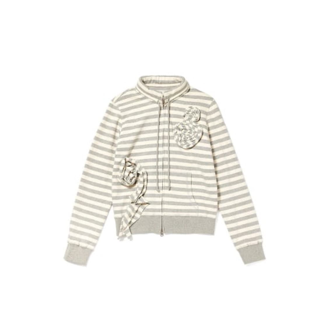 오픈와이와이 아플리케 후드집업 상품이미지1